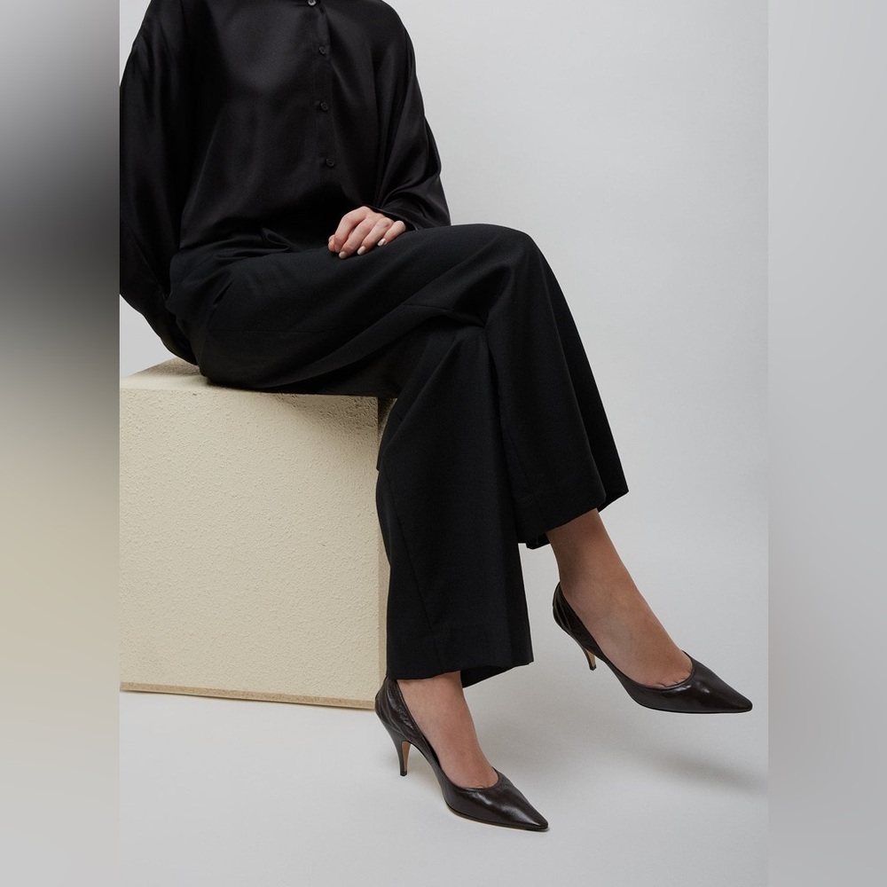 THE ROW LiisaBrown leather pumps Size EU 37.5 US 7.5
